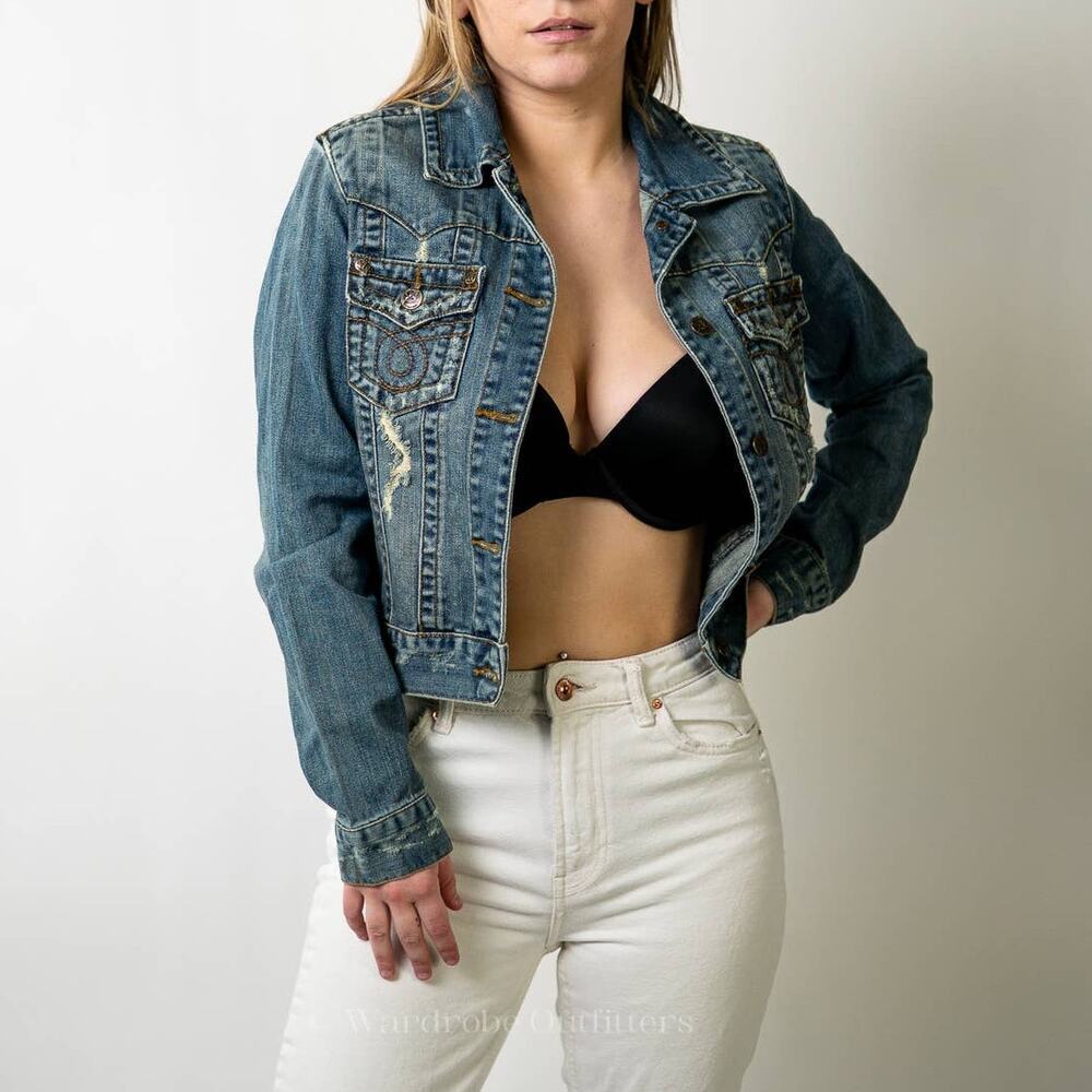 Vintage Y2K Archangel Denim Jean Jacket - M - Picture 2 of 10